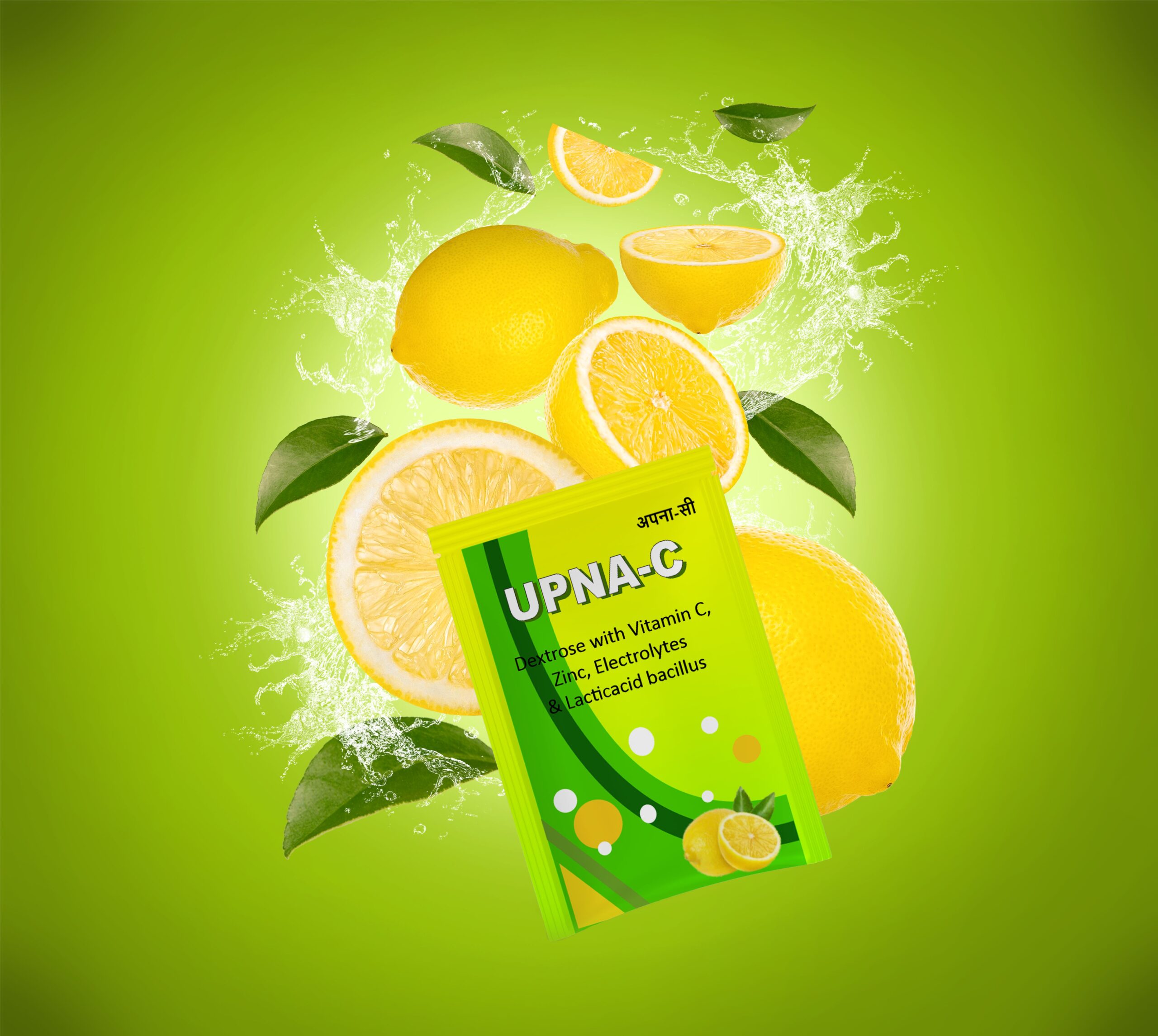 Upna-C Hydration Drink (Lemon Flavor, 5 g Sachet)
